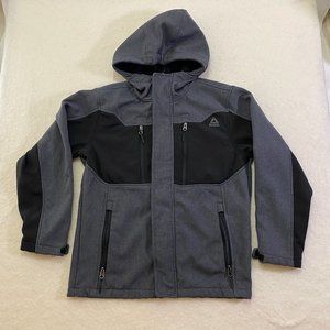Boys Reebok Hooded Jacket Gray M 10/12